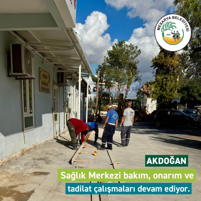 Akdoğan Sağlık Merkezi’nde bakım, onarım ve tadilat