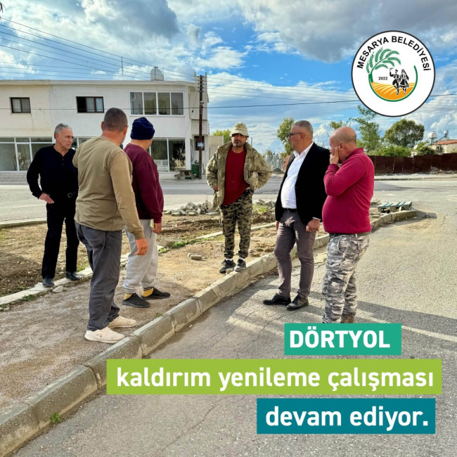 Dörtyol&#039;da Kaldırım Yenileme Çalışmaları Devam Ediyor!