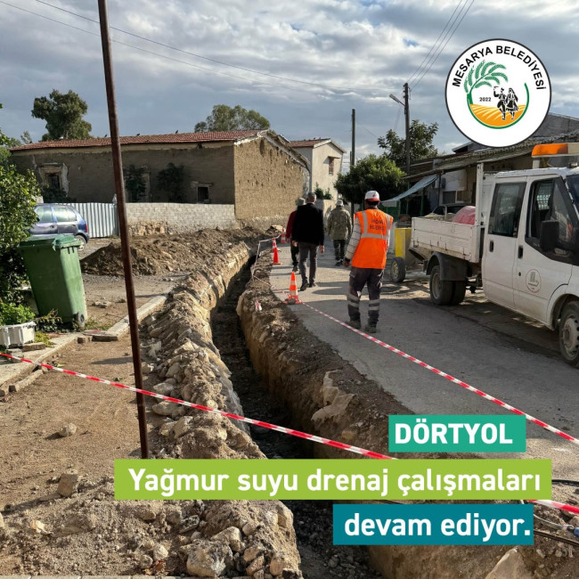 Dörtyol Yağmur Suyu Drenaj Çalışmalarında 2. Etap Tamamlanıyor!