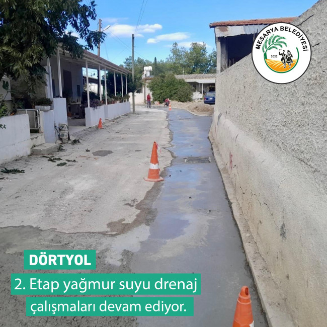 2.ETAP YAĞMUR SUYU VE DRENAJ ÇALIŞMALARI DEVAM EDİYOR.