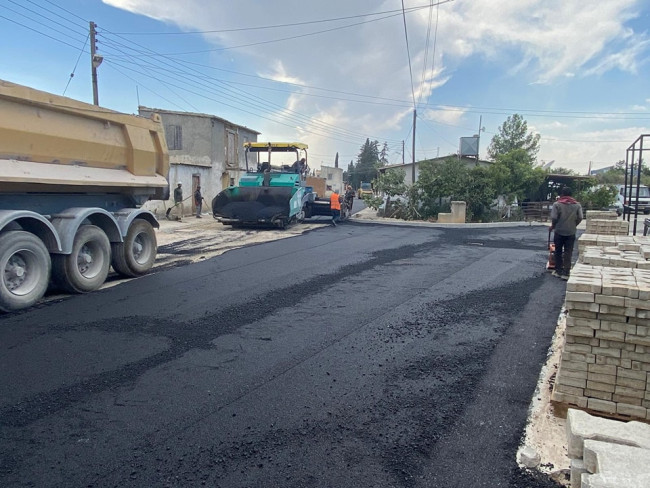 İnönü&#039;de Asfalt Dökümü Yapıldı