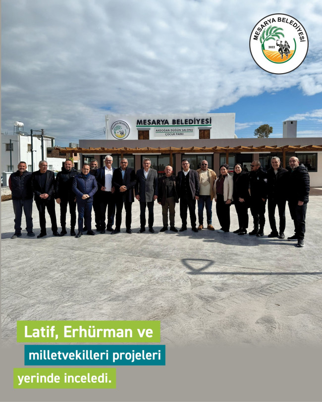 LATİF,ERHÜRMAN VE MİLLETVEKİLLERİ PROJELERİ YERİNDE İNCELEDİ.