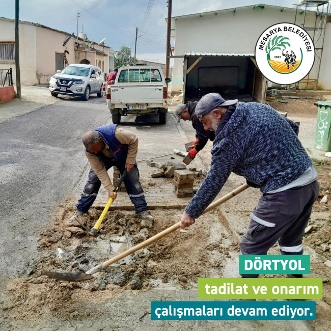 TADİLAT VE ONARIM ÇALIŞMALARI DEVAM EDİYOR.